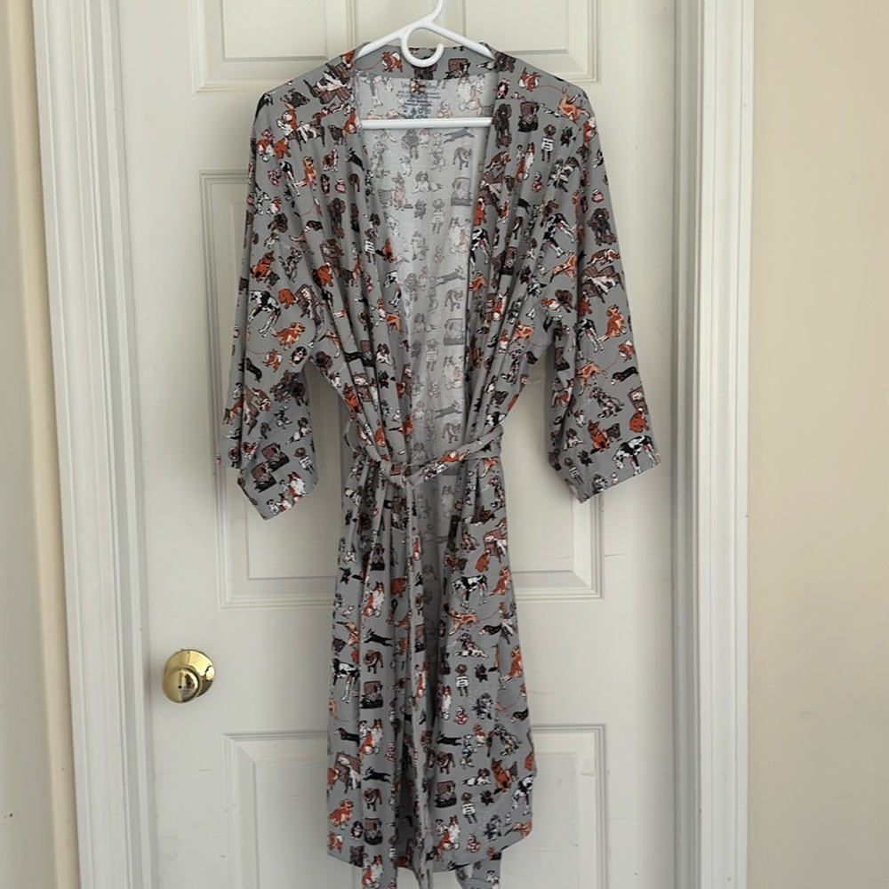 New Vera Bradley Dog Print Bathrobe